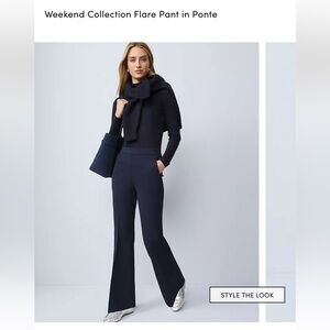 NWT Ann Taylor Weekend Collection ponte pant in color Night Sky